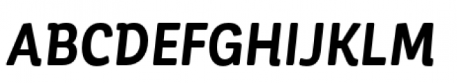 Corporative Soft Condensed Bold Italic Font UPPERCASE