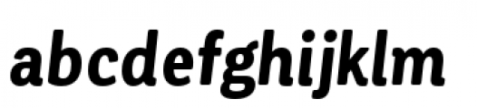 Corporative Soft Condensed Bold Italic Font LOWERCASE