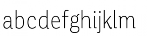 Corporative Soft Condensed Light Font LOWERCASE