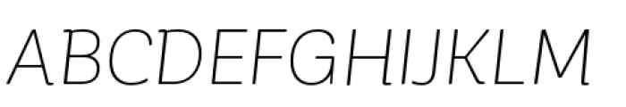 Corporative Soft Light Italic Font UPPERCASE