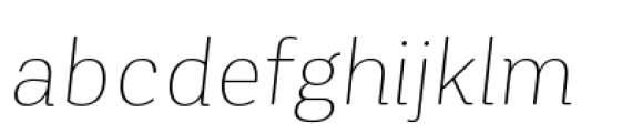 Corporative Soft Thin Italic Font LOWERCASE