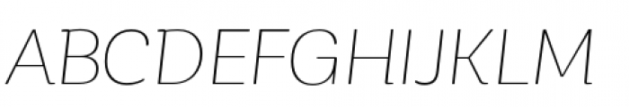 Corporative Thin Italic Font UPPERCASE