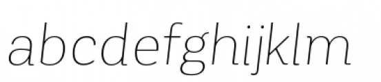 Corporative Thin Italic Font LOWERCASE