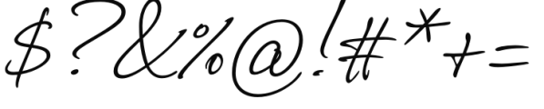 Corradine Handwriting Italic Font OTHER CHARS