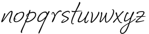 Corradine Handwriting Italic Font LOWERCASE