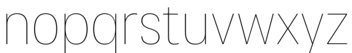 Cosima Ultra Thin Font LOWERCASE