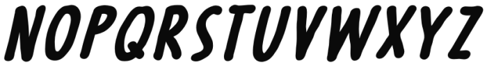 Cosmic Dust Bold Italic Font LOWERCASE