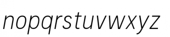 Couplet Light Italic Font LOWERCASE