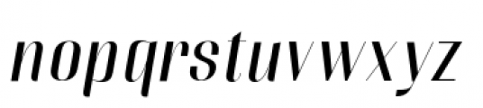 Couture Sans Italic Font LOWERCASE