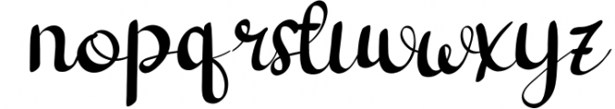 Coffee Latte - Calligraphy Font LOWERCASE