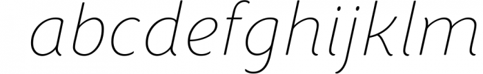 Congenial Italic Family 9 Font LOWERCASE