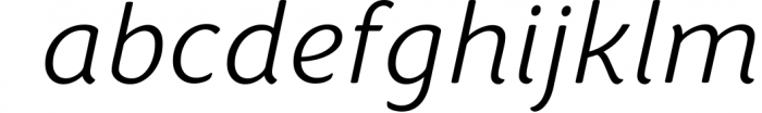 Congenial Italic Family Font LOWERCASE