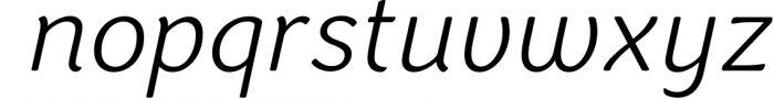 Congenial Italic Family Font LOWERCASE
