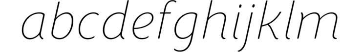 Congenial Italic Ultra Light Font LOWERCASE