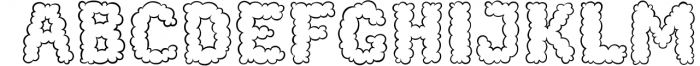 Cotton Cloud - Kids Cute Font Font UPPERCASE