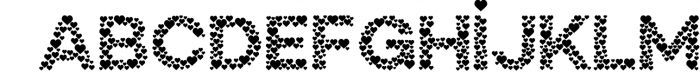 Countless Hearts - A Simple Love Font Font UPPERCASE