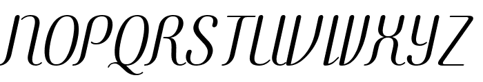 COM4t Ascripta Oblique Font UPPERCASE