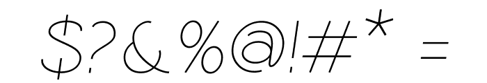 Coamei Light-Italic Font OTHER CHARS