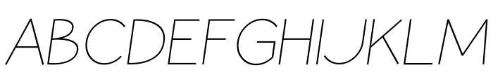 Coamei Light-Italic Font UPPERCASE