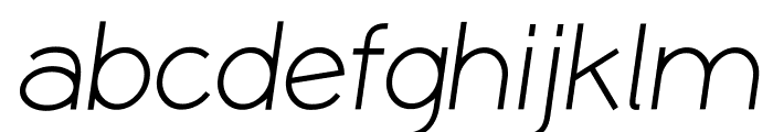 Coamei Regular-Italic Font LOWERCASE