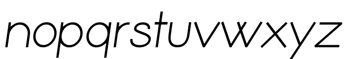 Coamei Regular-Italic Font LOWERCASE