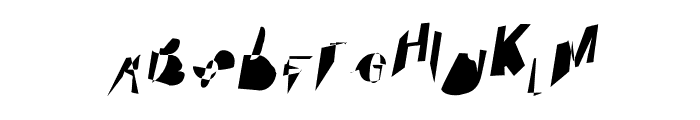 Cobalt Condensed Oblique Font UPPERCASE