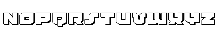 Cobalt Corsair 3D Font UPPERCASE