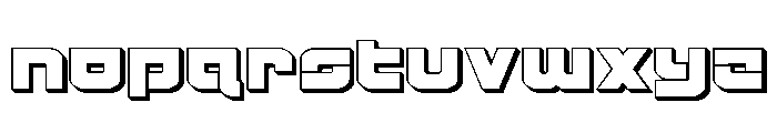Cobalt Corsair 3D Font LOWERCASE