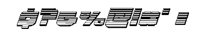 Cobalt Corsair Chrome Italic Font OTHER CHARS
