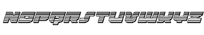 Cobalt Corsair Chrome Italic Font UPPERCASE