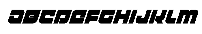 Cobalt Corsair Condensed Italic Font UPPERCASE