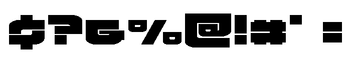Cobalt Corsair Expanded Font OTHER CHARS