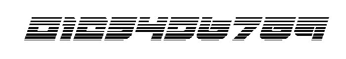 Cobalt Corsair Gradient Italic Font OTHER CHARS