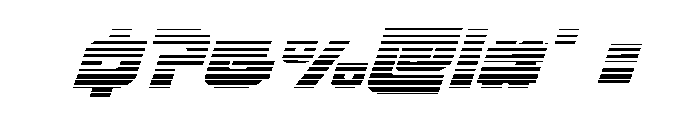 Cobalt Corsair Gradient Italic Font OTHER CHARS