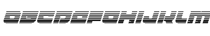 Cobalt Corsair Gradient Italic Font UPPERCASE