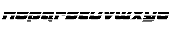 Cobalt Corsair Gradient Italic Font LOWERCASE