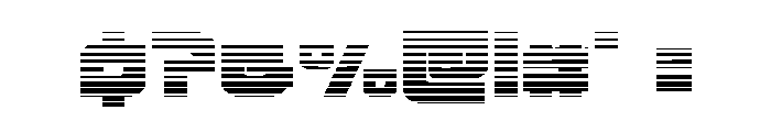 Cobalt Corsair Gradient Font OTHER CHARS