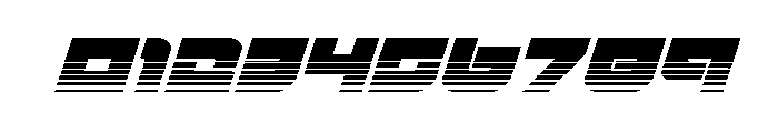Cobalt Corsair Halftone Italic Font OTHER CHARS