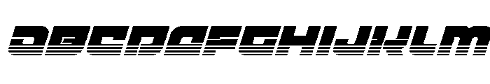 Cobalt Corsair Halftone Italic Font UPPERCASE