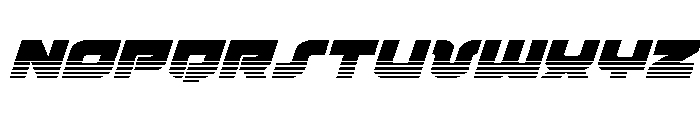 Cobalt Corsair Halftone Italic Font UPPERCASE