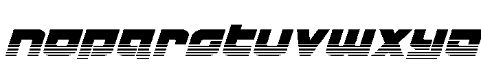 Cobalt Corsair Halftone Italic Font LOWERCASE