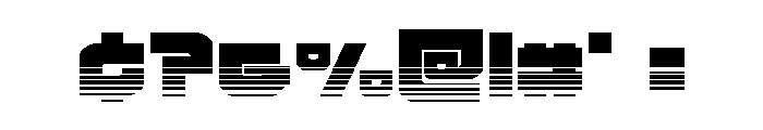 Cobalt Corsair Halftone Font OTHER CHARS