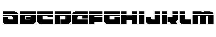 Cobalt Corsair Laser Font UPPERCASE