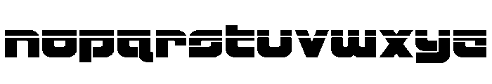 Cobalt Corsair Laser Font LOWERCASE