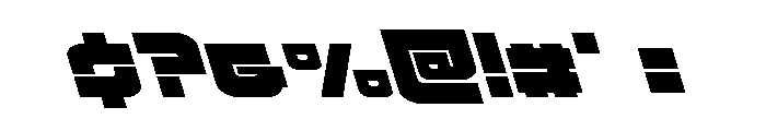Cobalt Corsair Leftalic Font OTHER CHARS