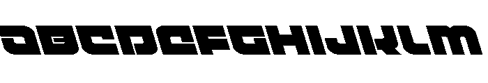 Cobalt Corsair Leftalic Font UPPERCASE