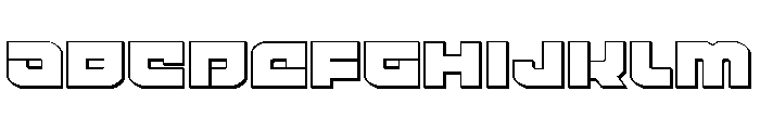 Cobalt Corsair Outline Font UPPERCASE