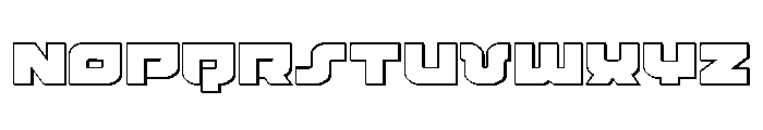 Cobalt Corsair Outline Font UPPERCASE