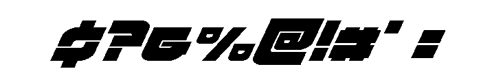 Cobalt Corsair Super-Italic Font OTHER CHARS