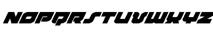 Cobalt Corsair Super-Italic Font UPPERCASE